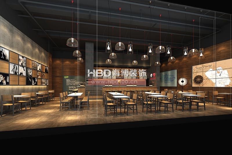 廣州心怡餐廳裝修設(shè)計(jì) 大堂裝修設(shè)計(jì)圖