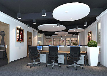 廣州韓彩化妝品公司辦公區(qū)設(shè)計