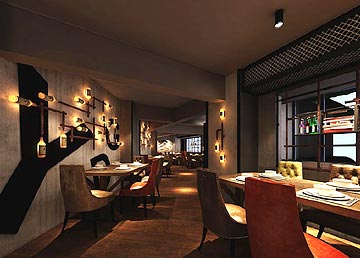 一道光麻辣頌主題餐廳裝修設(shè)計