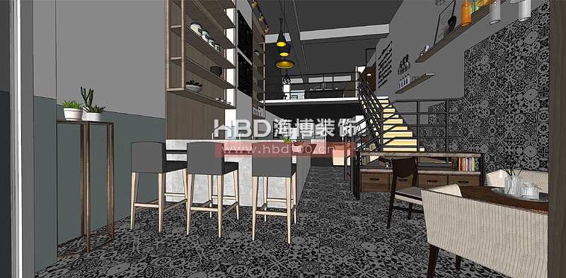 咖啡廳設(shè)計(jì)入口處2